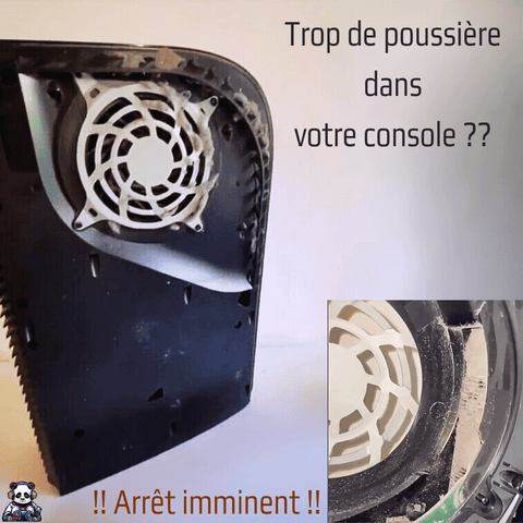 Ventilation PS5 - Protection Anti-Poussière et anti-surchauffe - PANDAGLOBE