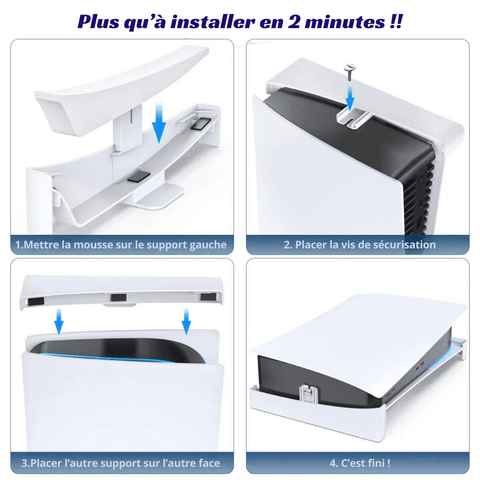 Support Horizontal pour PS5 – Sécurité Maximale, Design Élégant - PANDAGLOBE