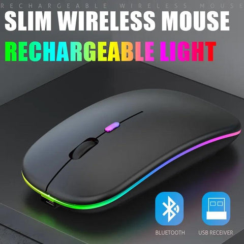 Souris gaming sans fil lumineuse et rechargeable -ultra design - PANDAGLOBE