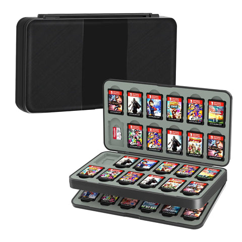 Étui de Rangement pour Switch - Protection ABS et Silicone, 96 Cartes - PANDAGLOBE