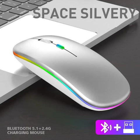 Souris gaming sans fil lumineuse et rechargeable -ultra design - PANDAGLOBE