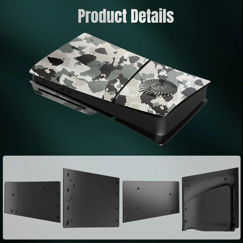 Coque personnalisée camouflage pour PS5 Slim Disc Edition - PANDAGLOBE