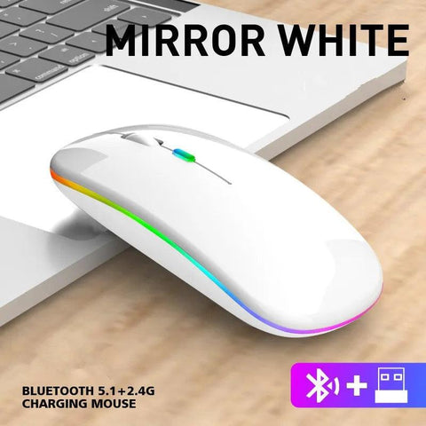 Souris gaming sans fil lumineuse et rechargeable -ultra design - PANDAGLOBE