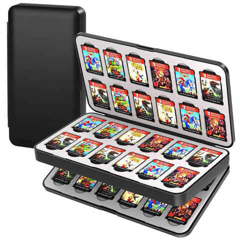 Étui de Rangement pour Switch - Protection ABS et Silicone, 96 Cartes - PANDAGLOBE